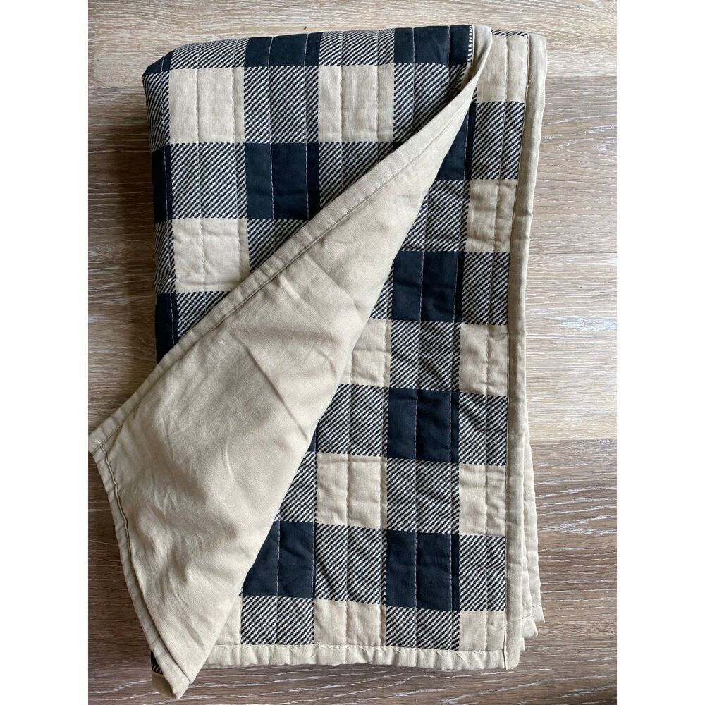 Buffalo plaid bed pillow shams